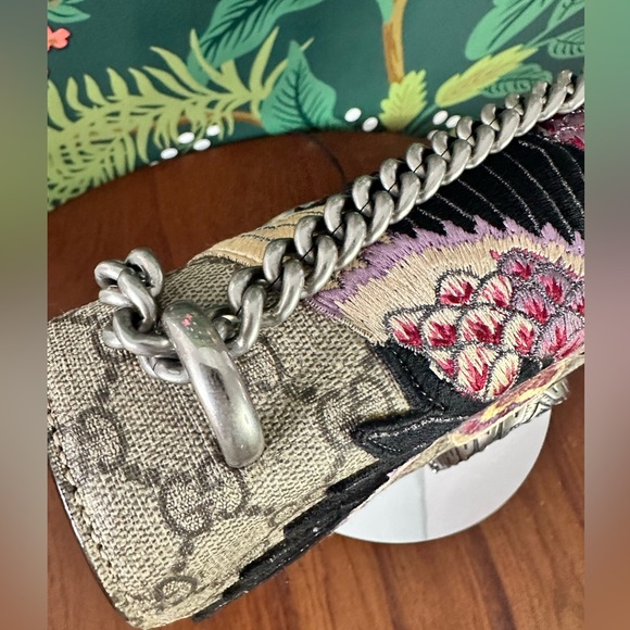 🦄💃 GUCCI RARE DIONYSUS Embroidered GG Supreme Coated Canvas - Picture 9 of 16